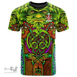 ScotsTee Shop Welsh Maredudd or Meredith AP MORGAN Coat of Arms Family Crest Wales T Shirt Celtic Green Man T Shirt
