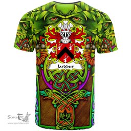 ScotsTee Shop Welsh Iarddur AP CYNDDELW Coat of Arms Family Crest Wales T Shirt Celtic Green Man T Shirt