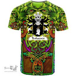 ScotsTee Shop Welsh Trahaearn AB EINION Coat of Arms Family Crest Wales T Shirt Celtic Green Man T Shirt