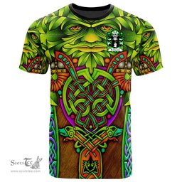 ScotsTee Shop Welsh Trahaearn AB EINION Coat of Arms Family Crest Wales T Shirt Celtic Green Man T Shirt