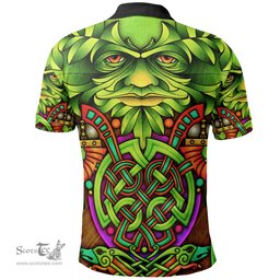 ScotsTee Shop Welsh Talley Chancellor of St. Davids Coat of Arms Family Crest Wales Polo Shirt Celtic Green Man Polo Shirt