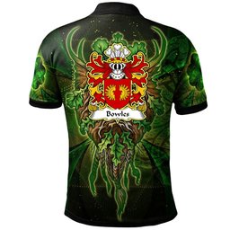 ScotsTee Shop Welsh Bowles of Penhow Montgomershire Coat of Arms Family Crest Wales Polo Shirt Green Celtic God Polo Shirt
