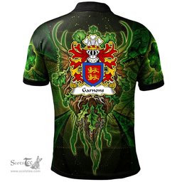 ScotsTee Shop Welsh Garnons of Garnons Herefordshire Coat of Arms Family Crest Wales Polo Shirt Green Celtic God Polo Shirt