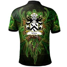 ScotsTee Shop Welsh Urien RHEGED Coat of Arms Family Crest Wales Polo Shirt Green Celtic God Polo Shirt