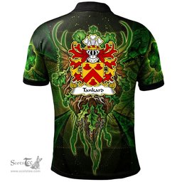 ScotsTee Shop Welsh Tankard of Dudwells Pembrokeshire Coat of Arms Family Crest Wales Polo Shirt Green Celtic God Polo Shirt