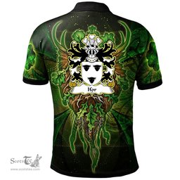 ScotsTee Shop Welsh Ifor HAEL the generous Coat of Arms Family Crest Wales Polo Shirt Green Celtic God Polo Shirt