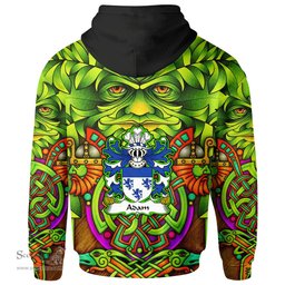 ScotsTee Shop Welsh Adam AP HYWEL Coat of Arms Family Crest Wales Hoodie Celtic Green Man Hoodie