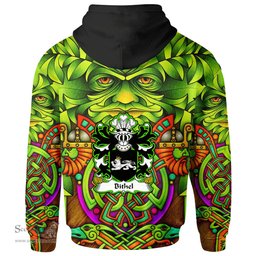 ScotsTee Shop Welsh Bithel Coat of Arms Family Crest Wales Hoodie Celtic Green Man Hoodie