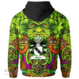 ScotsTee Shop Welsh Adam AB IFOR OF GWENT Coat of Arms Family Crest Wales Hoodie Celtic Green Man Hoodie