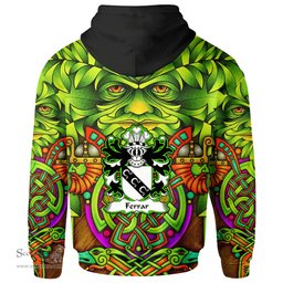 ScotsTee Shop Welsh Ferrar Bishop of St Davids Coat of Arms Family Crest Wales Hoodie Celtic Green Man Hoodie