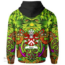 ScotsTee Shop Welsh Joyce lords of Prendergast Pembrokeshire Coat of Arms Family Crest Wales Hoodie Celtic Green Man Hoodie