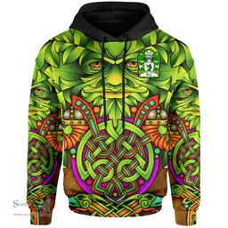ScotsTee Shop Welsh Rhys GOCH OF YSTRAD YW Coat of Arms Family Crest Wales Hoodie Celtic Green Man Hoodie