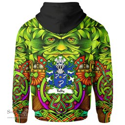 ScotsTee Shop Welsh Tully Bishop of St. Davids Coat of Arms Family Crest Wales Hoodie Celtic Green Man Hoodie