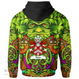 ScotsTee Shop Welsh Tudor from Owain Tudor Coat of Arms Family Crest Wales Hoodie Celtic Green Man Hoodie