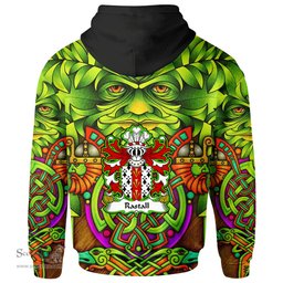 ScotsTee Shop Welsh Rastall of Tenby Pembrokeshire Coat of Arms Family Crest Wales Hoodie Celtic Green Man Hoodie