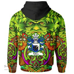 ScotsTee Shop Welsh Talley Chancellor of St. Davids Coat of Arms Family Crest Wales Hoodie Celtic Green Man Hoodie