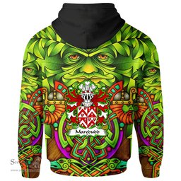 ScotsTee Shop Welsh Maredudd or Meredith AP MORGAN Coat of Arms Family Crest Wales Hoodie Celtic Green Man Hoodie