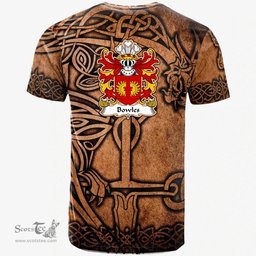ScotsTee Shop Welsh Bowles of Penhow Montgomershire Coat of Arms Family Crest Wales T Shirt Celtic Dragon Vintage T Shirt
