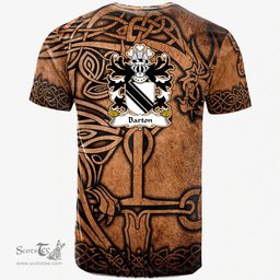 ScotsTee Shop Welsh Barton Lords of Barton Flint Coat of Arms Family Crest Wales T Shirt Celtic Dragon Vintage T Shirt