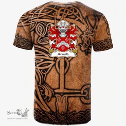ScotsTee Shop Welsh Arnold Sir Acquired Llanthony Abbey Coat of Arms Family Crest Wales T Shirt Celtic Dragon Vintage T Shirt