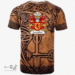 ScotsTee Shop Welsh Caswallon Coat of Arms Family Crest Wales T Shirt Celtic Dragon Vintage T Shirt