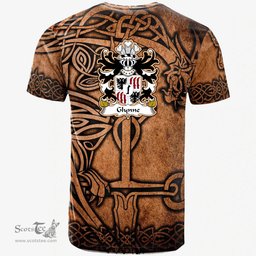ScotsTee Shop Welsh Glynne of Glynllifon Caernarfonshire Coat of Arms Family Crest Wales T Shirt Celtic Dragon Vintage T Shirt