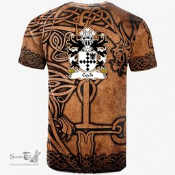 ScotsTee Shop Welsh Goch or Gough of Wodberye Devonshire Coat of Arms Family Crest Wales T Shirt Celtic Dragon Vintage T Shirt