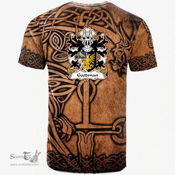 ScotsTee Shop Welsh Goodman of Ruthin Denbighshire Coat of Arms Family Crest Wales T Shirt Celtic Dragon Vintage T Shirt