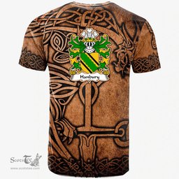 ScotsTee Shop Welsh Hanbury of Pontypool Monmouthshire Coat of Arms Family Crest Wales T Shirt Celtic Dragon Vintage T Shirt