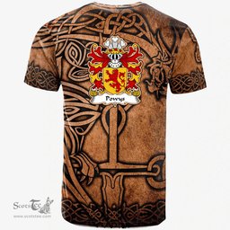 ScotsTee Shop Welsh Powys WENWYNWYN Princes of Southern Powys Coat of Arms Family Crest Wales T Shirt Celtic Dragon Vintage T Shirt