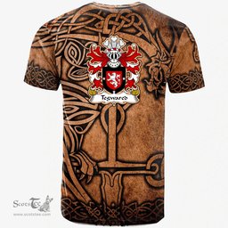ScotsTee Shop Welsh Tegwared Y BAISWEN Coat of Arms Family Crest Wales T Shirt Celtic Dragon Vintage T Shirt