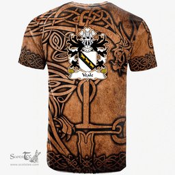 ScotsTee Shop Welsh Veale of St. Fagans Glamorganshire Coat of Arms Family Crest Wales T Shirt Celtic Dragon Vintage T Shirt