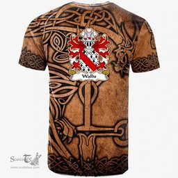 ScotsTee Shop Welsh Wallis of Llandough Glamorgan Coat of Arms Family Crest Wales T Shirt Celtic Dragon Vintage T Shirt