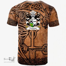 ScotsTee Shop Welsh Prichard Parson of Denbighshire Coat of Arms Family Crest Wales T Shirt Celtic Dragon Vintage T Shirt