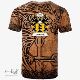 ScotsTee Shop Welsh Iorwerth SAIS Coat of Arms Family Crest Wales T Shirt Celtic Dragon Vintage T Shirt