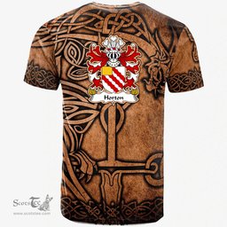 ScotsTee Shop Welsh Horton of Tre gwynt Granston Pembrokeshire Coat of Arms Family Crest Wales T Shirt Celtic Dragon Vintage T Shirt