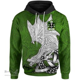 ScotsTee Shop Welsh Syward or Siward lord of Rhutin Glamorgan Coat of Arms Family Crest Wales Hoodie Celtic Green Dragon Hoodie