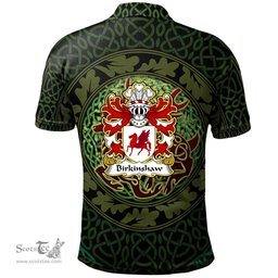 ScotsTee Shop Welsh Birkinshaw of Llansannan Denbighshire Coat of Arms Family Crest Wales Polo Shirt Celtic Deer with Tree of Life The God of the Forest Polo Shirt