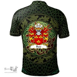 ScotsTee Shop Welsh Boxe or Coxe South Wales Coat of Arms Family Crest Wales Polo Shirt Celtic Deer with Tree of Life The God of the Forest Polo Shirt