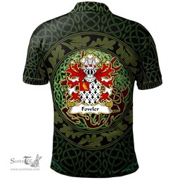ScotsTee Shop Welsh Fowler Daughter m. Vaughan of Pant glas Coat of Arms Family Crest Wales Polo Shirt Celtic Deer with Tree of Life The God of the Forest Polo Shirt