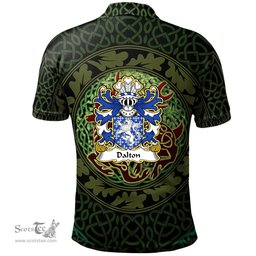 ScotsTee Shop Welsh Dalton Sir Richard of Althorp through marriage Coat of Arms Family Crest Wales Polo Shirt Celtic Deer with Tree of Life The God of the Forest Polo Shirt