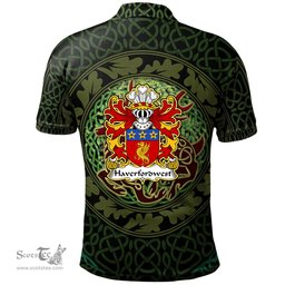 ScotsTee Shop Welsh Haverfordwest priory of Coat of Arms Family Crest Wales Polo Shirt Celtic Deer with Tree of Life The God of the Forest Polo Shirt