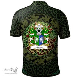 ScotsTee Shop Welsh Hector GADARN The Strong Coat of Arms Family Crest Wales Polo Shirt Celtic Deer with Tree of Life The God of the Forest Polo Shirt