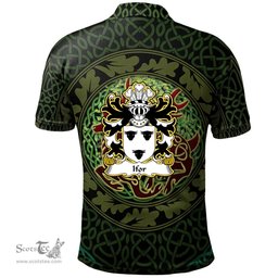 ScotsTee Shop Welsh Ifor HAEL the generous Coat of Arms Family Crest Wales Polo Shirt Celtic Deer with Tree of Life The God of the Forest Polo Shirt