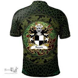 ScotsTee Shop Welsh Record of Tenby Pembrokeshire Coat of Arms Family Crest Wales Polo Shirt Celtic Deer with Tree of Life The God of the Forest Polo Shirt