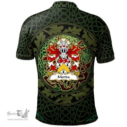 ScotsTee Shop Welsh Morda FRYCH lord of Cil y cwm Coat of Arms Family Crest Wales Polo Shirt Celtic Deer with Tree of Life The God of the Forest Polo Shirt