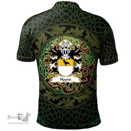 ScotsTee Shop Welsh Hoord Daughter m. Gruffudd Kynaston Coat of Arms Family Crest Wales Polo Shirt Celtic Deer with Tree of Life The God of the Forest Polo Shirt