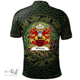 ScotsTee Shop Welsh Wirriot of Pembrokeshire Coat of Arms Family Crest Wales Polo Shirt Celtic Deer with Tree of Life The God of the Forest Polo Shirt