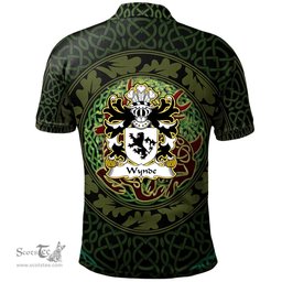 ScotsTee Shop Welsh Wynde or Weind Coat of Arms Family Crest Wales Polo Shirt Celtic Deer with Tree of Life The God of the Forest Polo Shirt