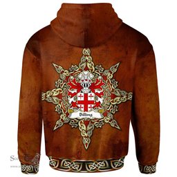 ScotsTee Shop Welsh Billing of Flint Coat of Arms Family Crest Wales Hoodie Celtic Compass Hoodie